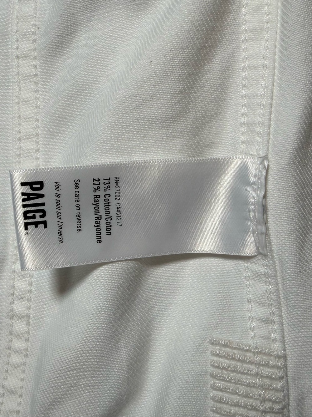 PAIGE White Denim Trucker Jacket - Picture 9 of 10
